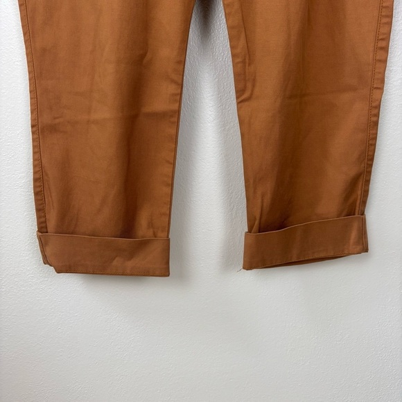 Cabi Paper Bag Cargo Pants Women’s Size 8 Rust Burnt Orange Cuffed Style #6045 - Picture 4 of 9